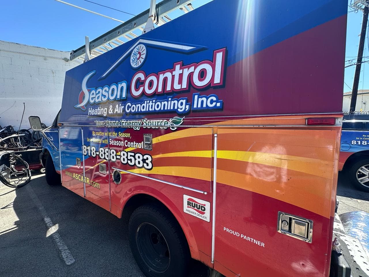 Season Control HVAC service truck ready for dispatch