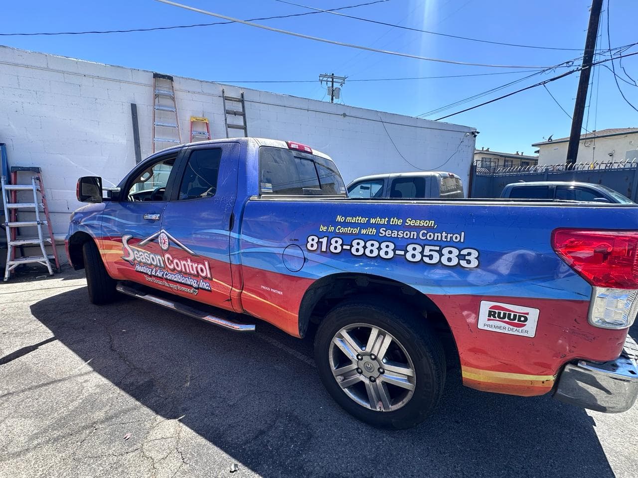 Season Control HVAC service vehicle used for residential and commercial calls